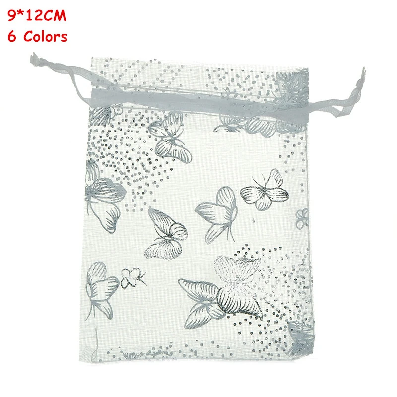 

Butterfly Organza Bags 9*12cm Jewelry Packaging Pouches,Wedding Christmas Gift Bags,Fine Gifts Storage Bags Wholesale 100pcs