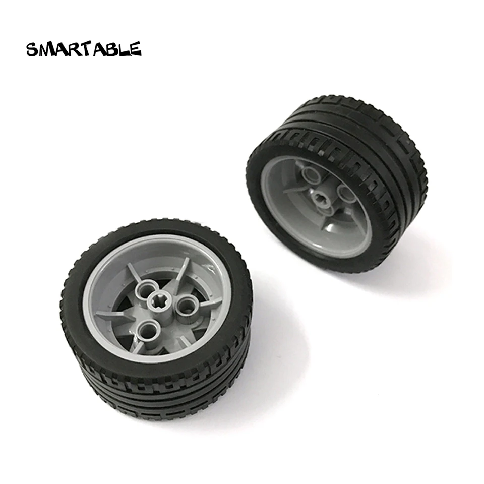 Smartable High-Tech Rims Ev3 24x7/ 43.2x22/56x28 mm wheel parts building block Toys Compatible 13971/44309/56908 gift