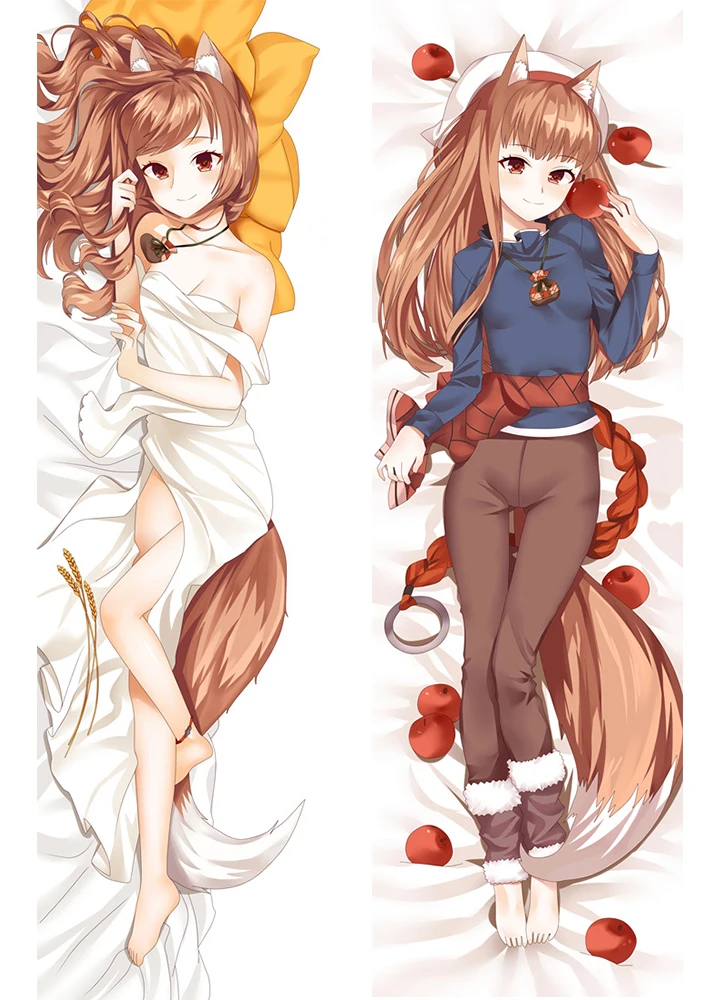 

Спайс и волк Holo обнимающий тело сексуальный Otaku Dakimakura Аниме девушка Наволочка Чехол