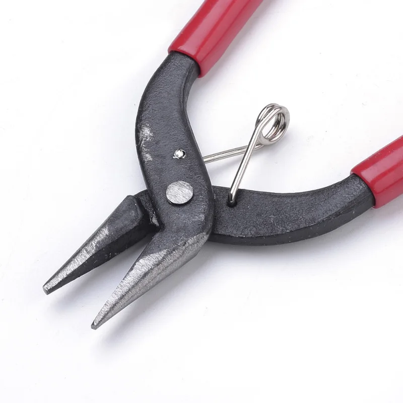 45# Polished Steel Jewelry Pliers Flat Nose Pliers Jewelry Making Tools 160x45x10mm