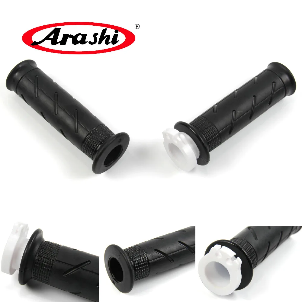 Arashi Handlebar Grips Motorcycle Soft Rubber Handle Grip Protectors Pads For YAMAHA YZF R1 R6 MT07 MT 09 FZ1 XJ6 FZS1000 Fazer