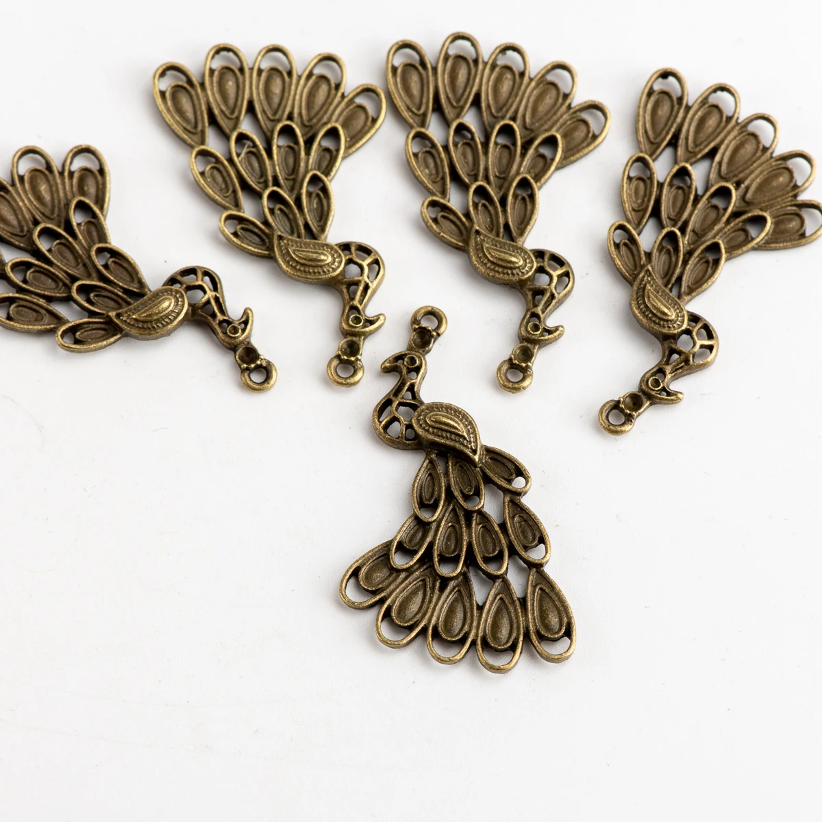 Peacock DIY Alloy Pendant Needlework Accessories Charms Jewelry Findings & Components For Jewelry Making #JY125