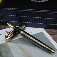 fountain pen Fashion new style Dark grey ink pen Office and learning luxury writing metal pen