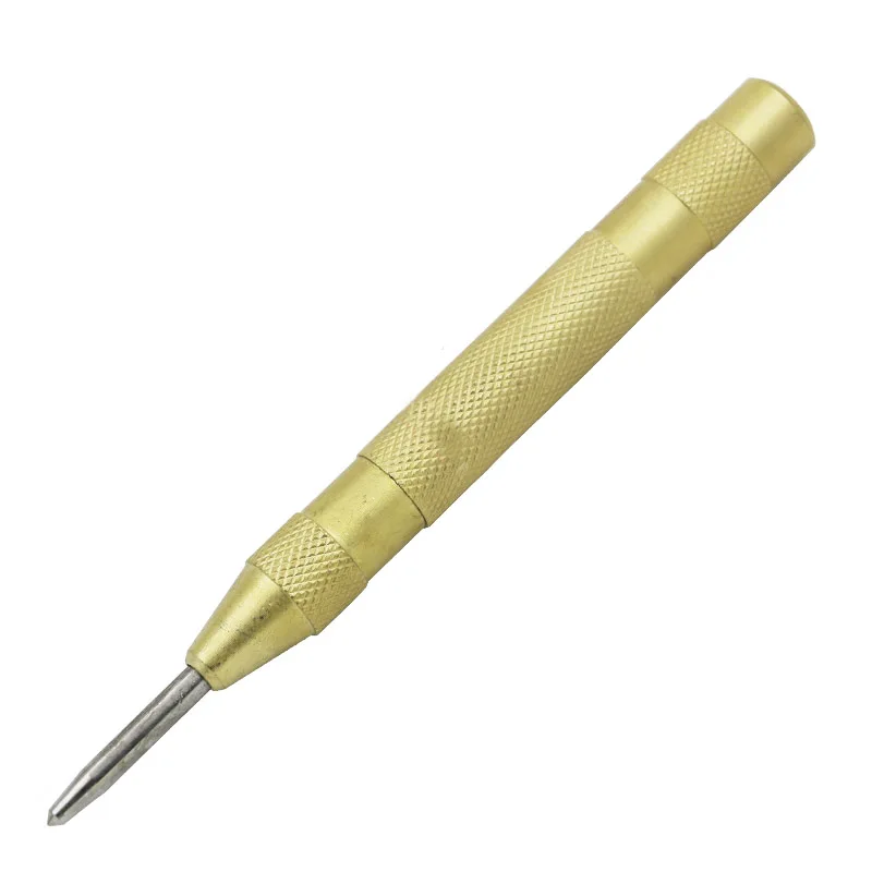 5 Inch Automatic Pin Punch Strike Spring Loaded Marking Starting Holes Woodworking Tool Center Pin High Quality Marking tool