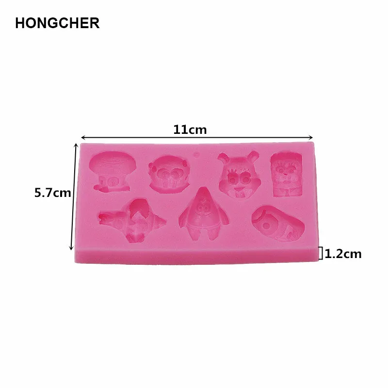 Cartoon animal DIY handmade fondant cake silicone mold, chocolate cake mold, kitchen baking tool, jelly pudding clay mold