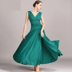 Newest style Ballroom Dance Skirts Women Waltz Tutu Long Skirt Flamenco Dancing Costumes Practice Wear Modern Dance Clothing