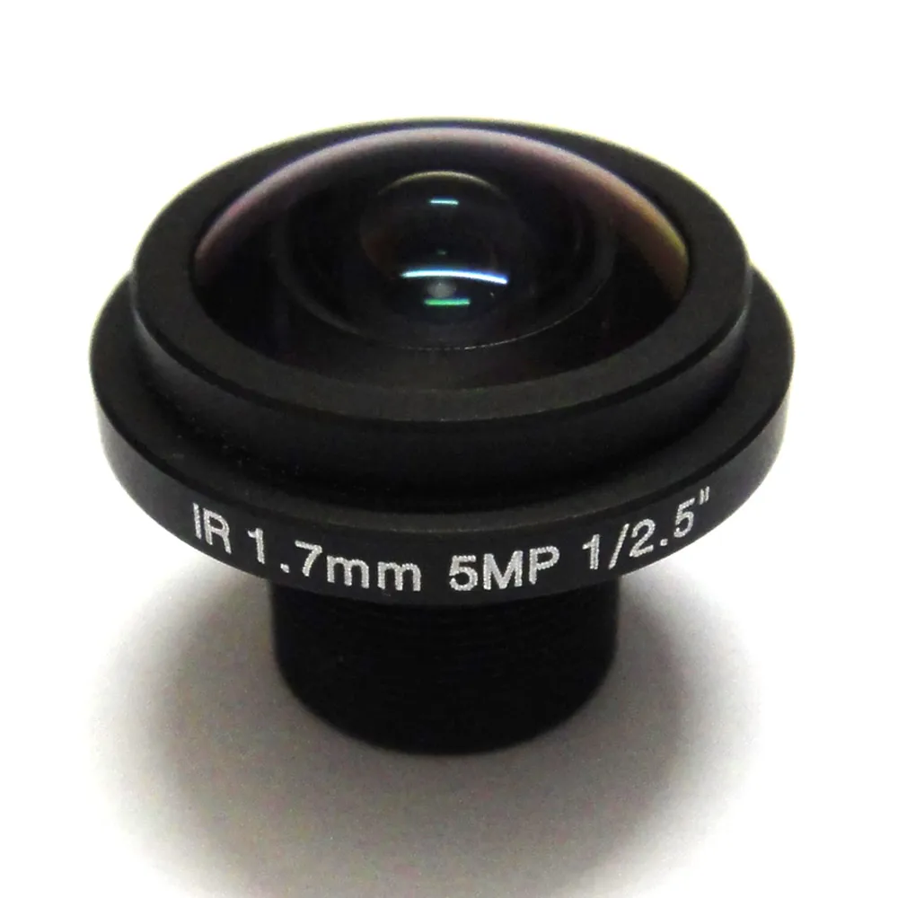 HD 5mp typu "rybie oko" 1.7mm obiektyw CCTV szeroki kąt 1/2. 5 "M12 IR pokładzie dla 720 p/1080 p kamera IP