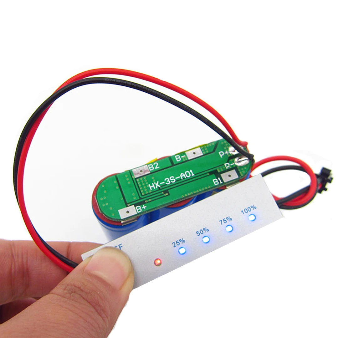 2S/3S/4S BMS Li-ion Battery 18650 Lithium Battery Capacity Indicator Display PCB Module Power Level Tester LCD Charge Discharge