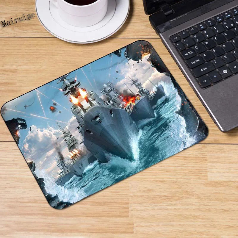 Mairuige 180x220x2mm 3D Fast Print Non-slip world of Tank World Of Warship Custom gaming mouse Design Table Mouse Pad Mousepad