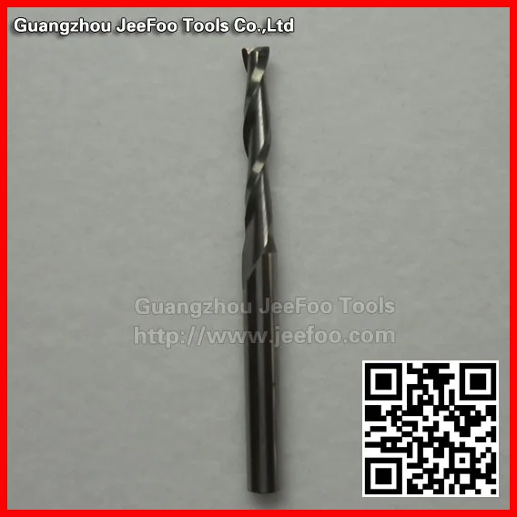 

3.175*2.5*15mm 2 Flutes Spiral With Blade carbide Milling Cutter CNC End Mill Router Bit for Cutting