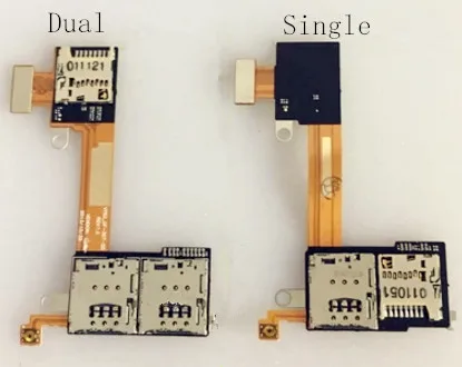 50pcs/lot Original For Sony xperia M2 Aqua S50H S50T D2303 D2305 D2306 Sim Card Reader Flex Cable Sim/TF Slot Holder+Flex Cable