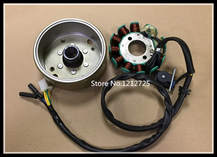 Scooter atv motorcycle GY6 engine GY6125 GY6150 Magneto stator coil gy6-125cc gy6-150cc Stator coil 11 Poles Coil Magneto rotor