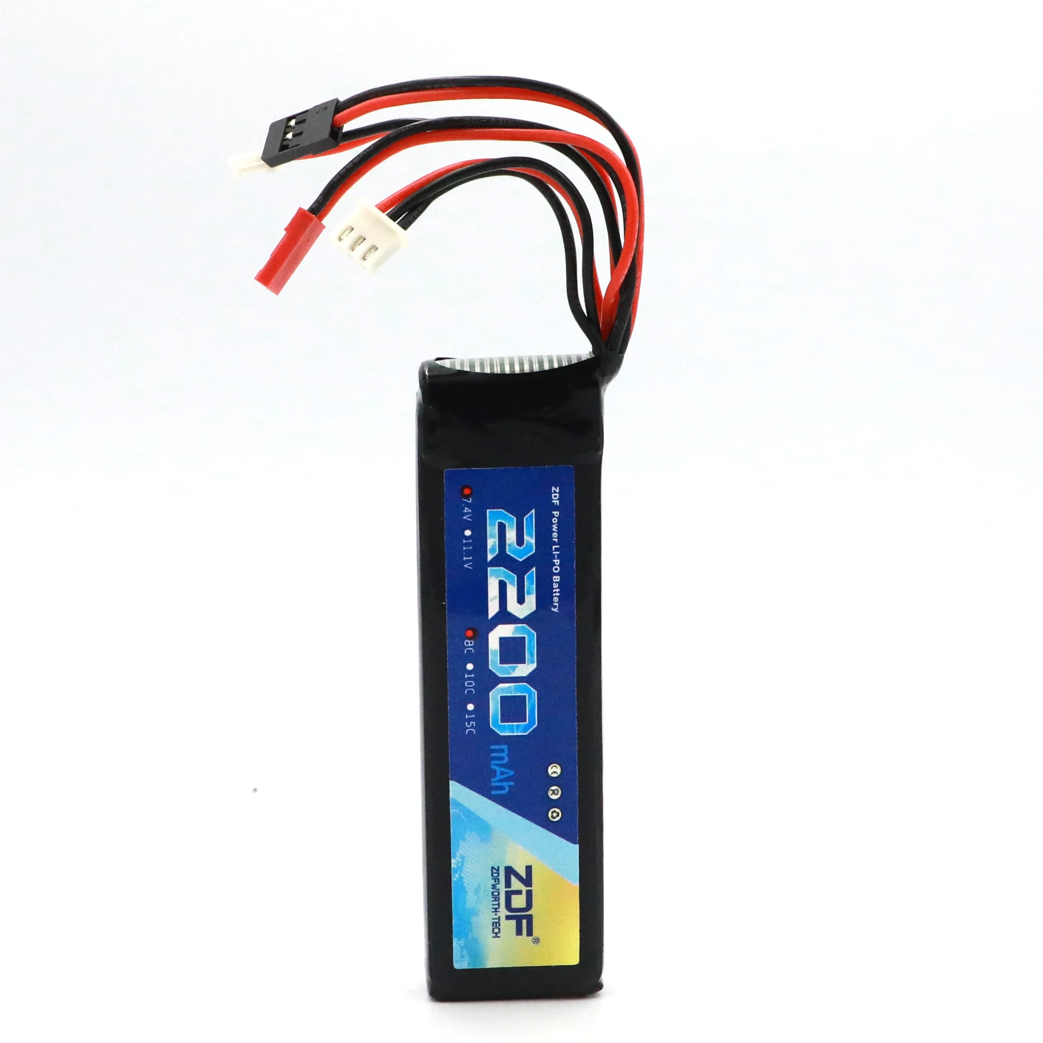 ZDF Power Lipo Batteria 7.4 V 2200 mAh 8C Li-Po Batteria Per Futaba T8FG 12FG Trasmettitore Li- poli Batteria