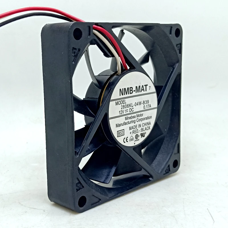 

Projector fan For NMB 2806KL-04W-B39 C01 DC12V 0.17A 7015 7CM 70mm 70x70x15mm 3Pin Cooling Fan