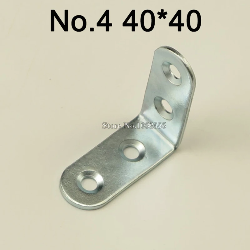 Wholesale 100pcs/lot 40*40*16mm Thicker angle bracket L shape galvanized finish frame board support K210