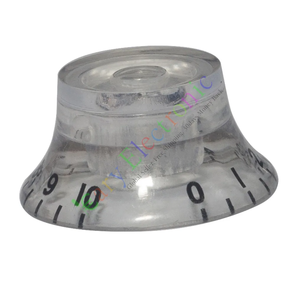 Vente en gros et au détail 10 pc 26mm pédale supérieure jupe bouton blanc tube de guitare ampli Volume tonalité pièces audio livraison gratuite