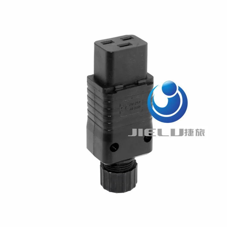 50 pcs,IEC 320 C19 16A Power Cord Connector,Black PDU IEC 320 C19 Rewirable Socket,