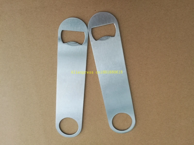 100pcs/lot Fast shipping 18x4cm size Large Flat Stainless Steel Speed BEER Bottle Opener Remover Bar Blade