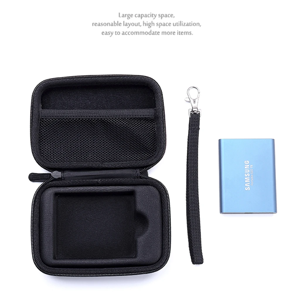 2019 Newest EVA Hard Bag Cover Case for Samsung T5/T3/T1 Portable 250GB 500GB 1TB 2TB SSD USB 3.0 External Solid State Drives