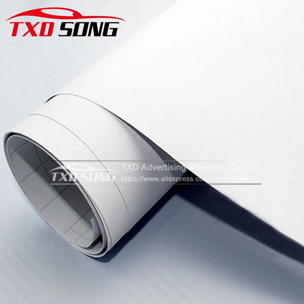 

10/20/30/40/50/58X152CM/Lot White Matte Vinyl Film Matt car wrap vinyl Sticker with air drains White Matte Vinyl Wrap Sticker