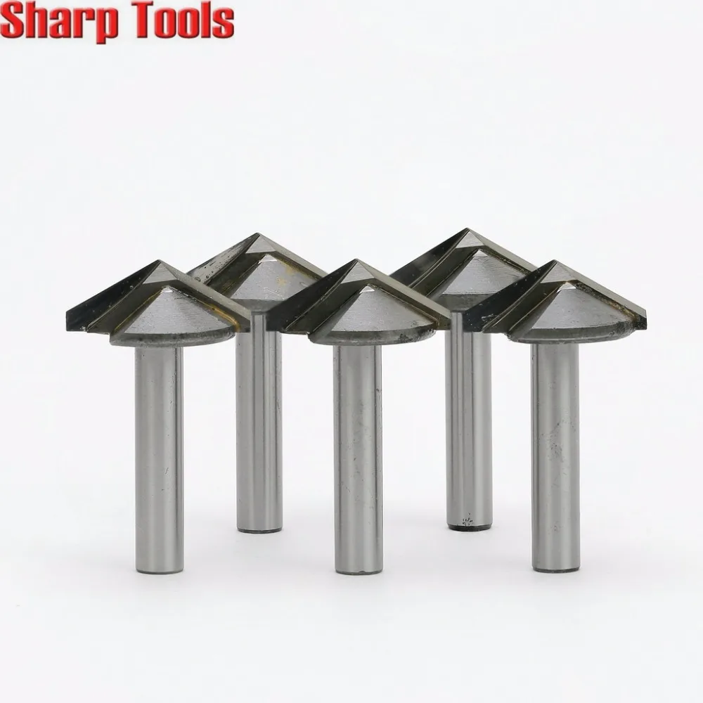 

5pcs 6x22mm 120 Angle V Groove Router Bits Woodworking Cutters for Wood Working 3D Engraving Chamfer CNC Carbide Milling Tools