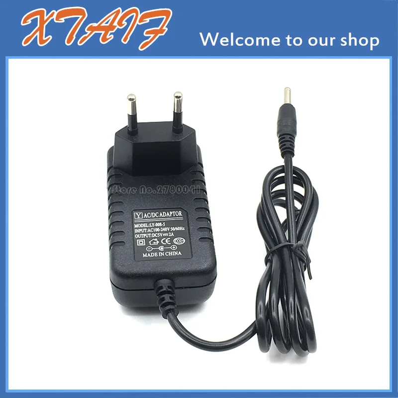 1Pcs DC 5V 2A &2000mA NEW , AC 100-240V  DC  5V2A  Converter Adapter Power Supply EU Plug DC 3.5*1.35mm Free shipping