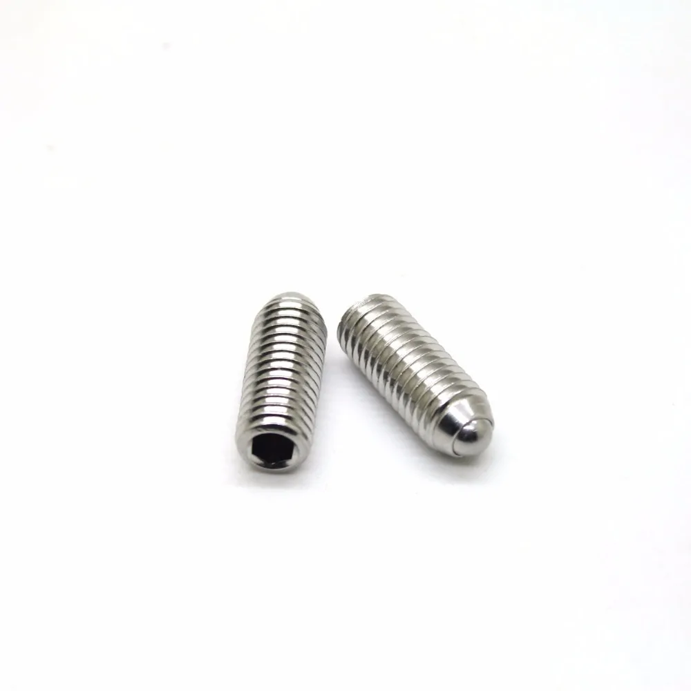 1pcs M8*12/16/20/25/30 304 stainless steel wave beads positioning beads marbles Boyjazz ball screws tight spring ball plunger