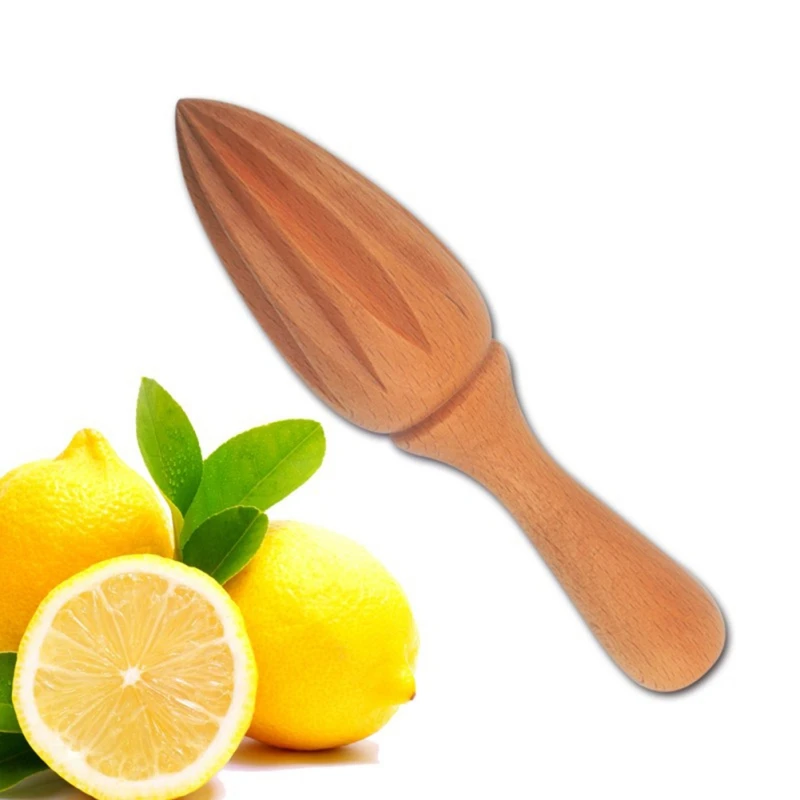 Creative Wooden Lemon Squeezer Hand Press Wood Citrus Reamer Handmade Lemon Juicer Fruit Orange Citrus Juice Extractor