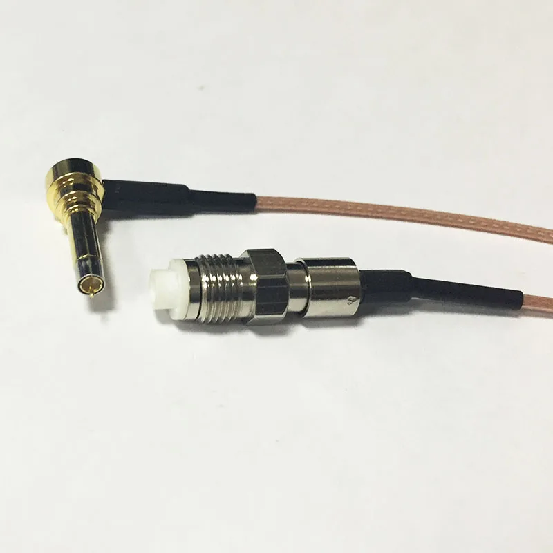 New FME Female Jack Switch MS156 Right Angle pigtail cable RG178  Wholesale 15CM 6