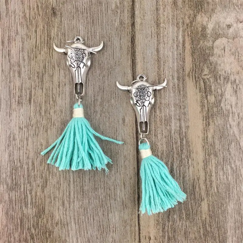 new Alloy Tauren vintage multicolor tassel earrings simple Bohemian style Dangle Earrings for Women