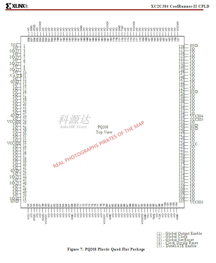 1 шт. XC2C384-10FTG256I qfp