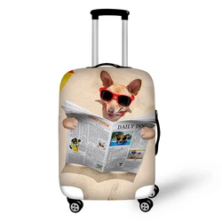 Pet cats and dogs patterns Elastic Luggage Protective Cover Zipper Suit For 18-30 inch Trunk Case Travel Suitcase Covers Bags