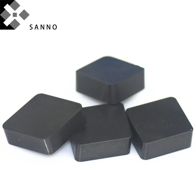 Lama da taglio cnc dura CNMN0904 / 1204 / 1207 inserti per tornitura soild CBN strumenti cbn da 80 gradi
