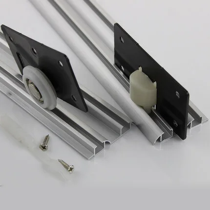 1 pc Door shifting wheel No grooves Double chute Moving door track Sliding door Convex round Double slide rail sliding Wheel gui