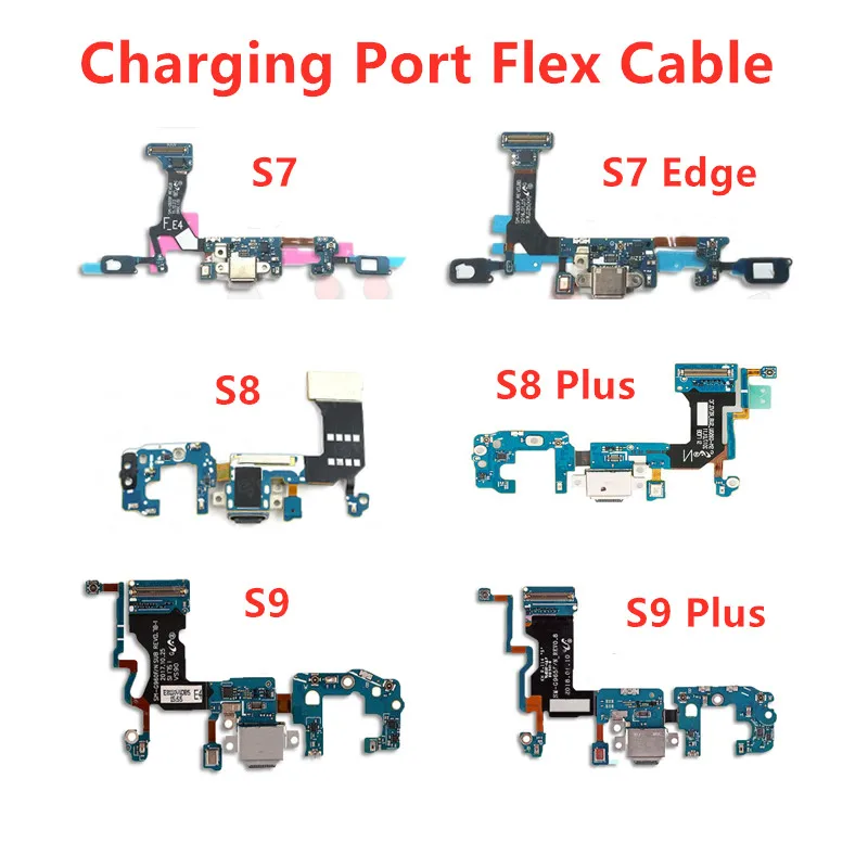 For Samsung Galaxy S7 G930F S7 Edge G935F S8 G950F S8 Plus G955F S9 G960F S9 Plus G965F USB Charging Dock Connector Flex Cable