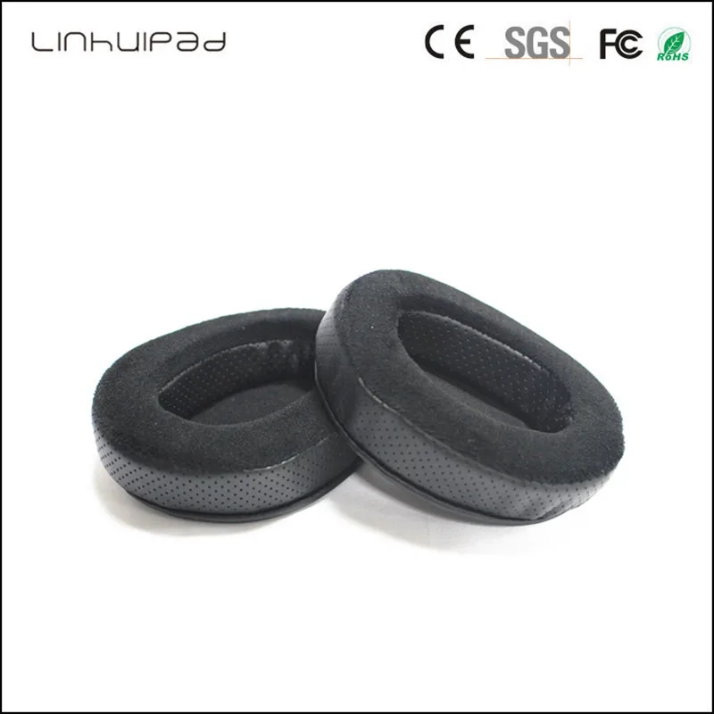 Linhuipad 1pairs Replacement Memory Foam Earpads leather ear cushion Suitable For Brainwavz HM5 Many Other Large Over Headphones