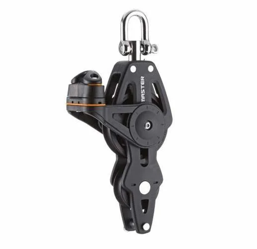 

Sailboat 90mm 3.54" Single Swivel Shackle Fiddle Becket Fairlead AL Cleat Block BP-0922F