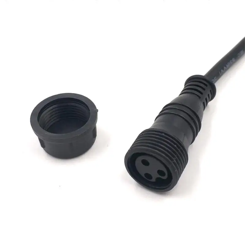 20 pcs/Lot Plastic end cap for the 18.5mm /13.5mm /X connect BLACK /White waterproof pigtail