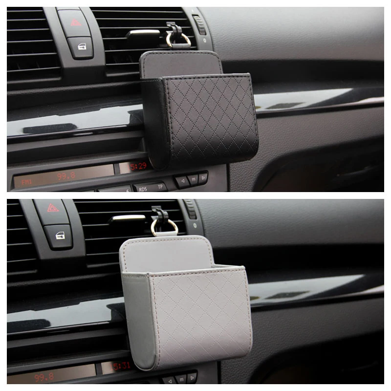 1x Car Outlet Air Vent Storage Box Auto Organizer Bag For Lada Granta Vaz Kalina Priora Niva Samara 2 Largus 2107 2106 2114 2112