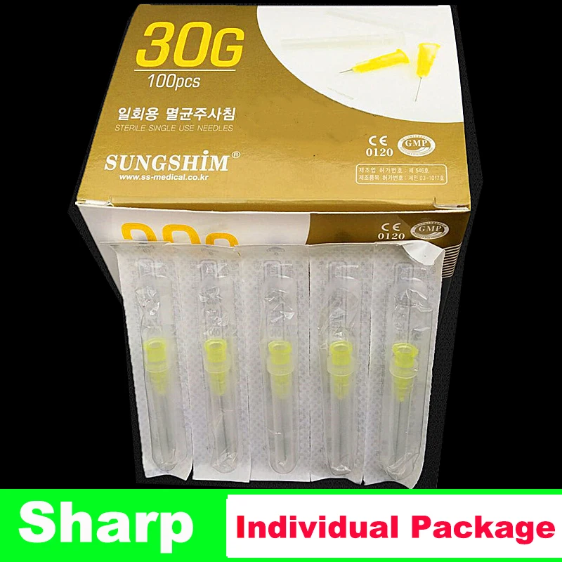 Disposable Painless Small Needle 30G * 4mm ,30G * 13mm , 30G * 25mm Ultrafine Syringes Needles