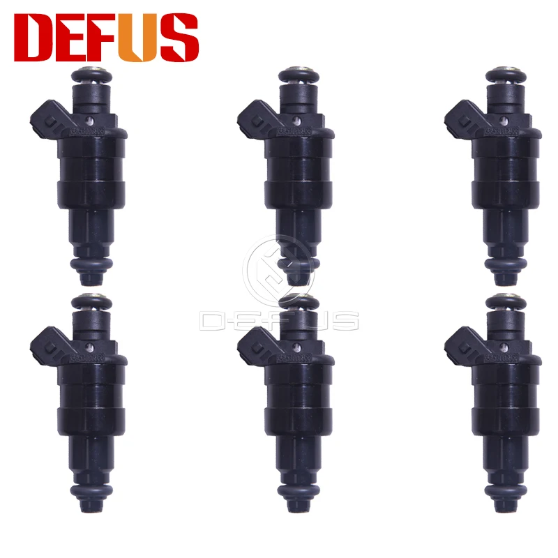 DEFUS 6pcs Bico Fuel Injector 53003956 Nozzle For Jeep Cherokee 87-90 4.0-L6 5 300 395 6 Engine Injection Value High Performance