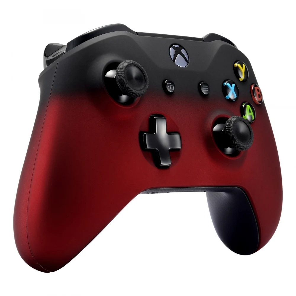 EXtremeRate-Faceplates Front Shell, Side Rails para Xbox One X e One S Controller, Shadow Red