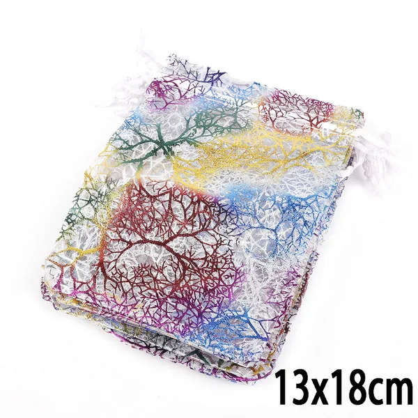 10pcs Drawstring Organza Bags for Jewellery Packaging