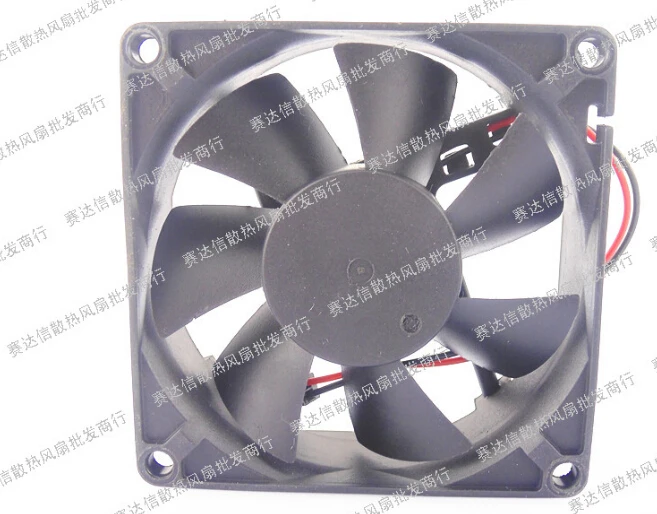 original day TX8025L12S 12V 0.08A 80*80*25 8 cm super silent two lines radiating fan