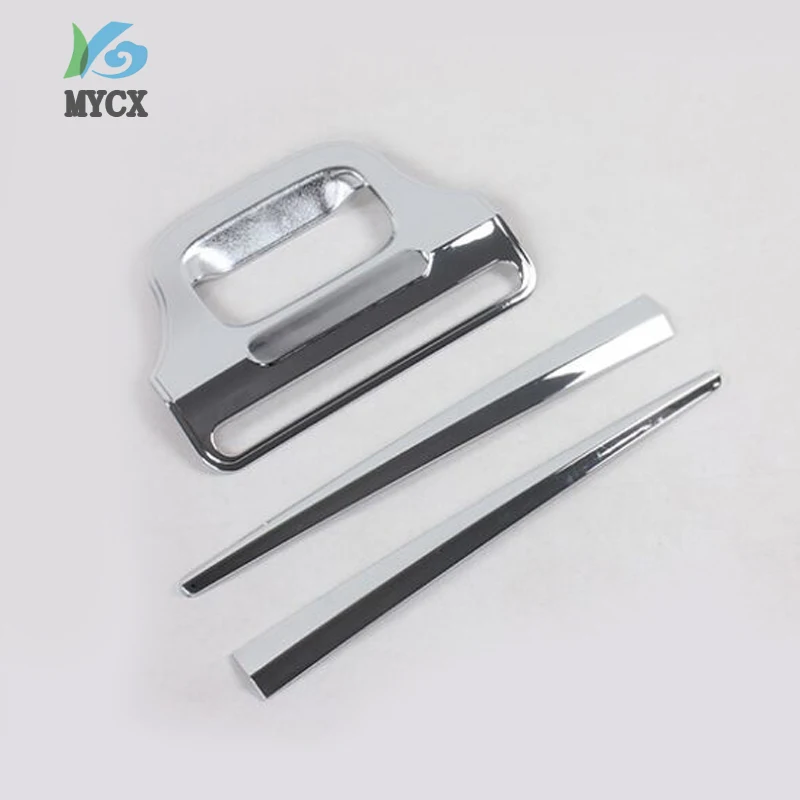 

2016-2019 For Mitsubishi L200 Triton Accessories Rear Door Handle Insert Bowl Trim+rear trim For Mitsubishi L200 Parts