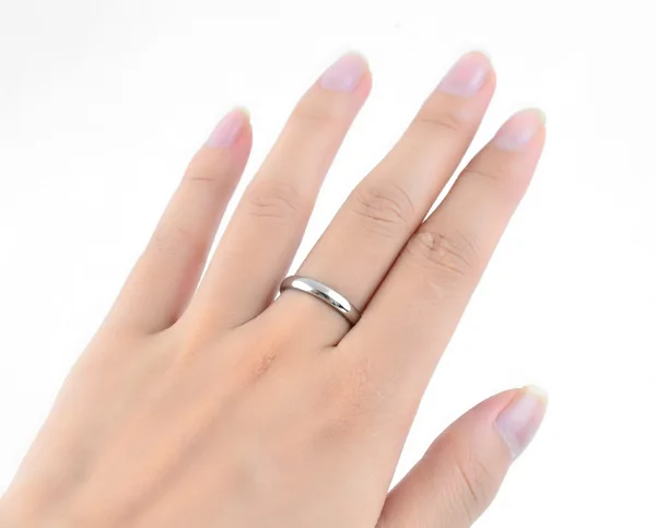New Arrivals Simple Wedding Rings for Women 4mm Width Classic Elegant Stainless Steel Jewelry