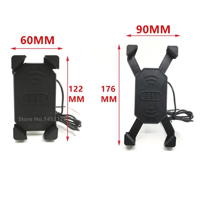 Yecnecty รถจักรยานยนต์ GPS CLAMP Mount 3.5-7 นิ้วอุปกรณ์ 12V สกู๊ตเตอร์ชาร์จ USB สำหรับ Suzuki Aprilia triumph Victory