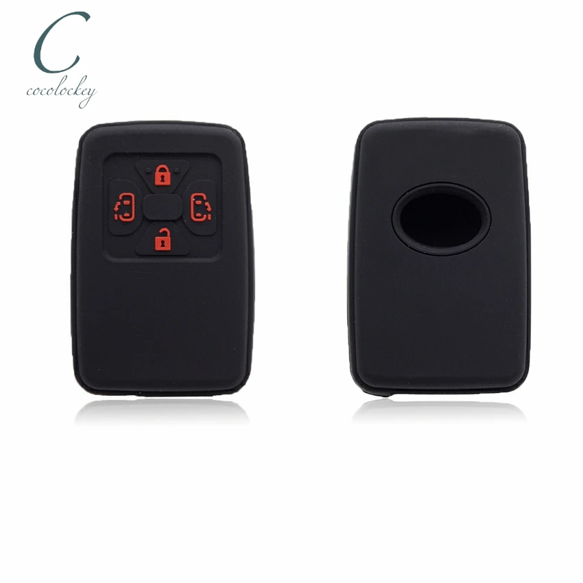 Cocolockey Car Key Cover Smart Key Case for toyota alphard vellfire estima 4Button Remote Keyless Key Case for Car Silica Gel