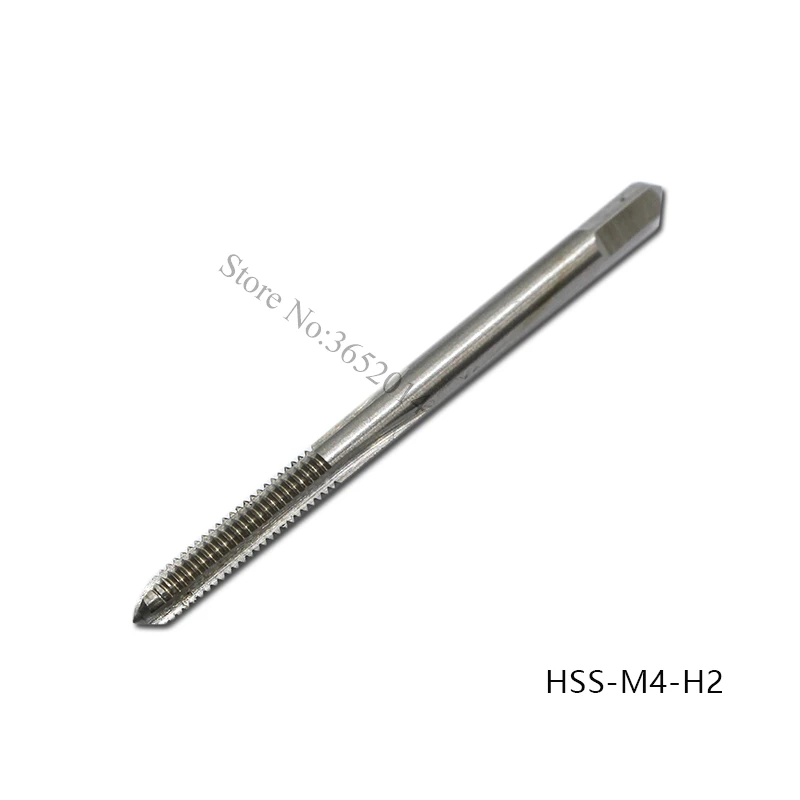 10PCS HSS Tap Straight Flute Machine Thread Tap M3x0.5 M4x7 M5x0.8 Right Hand Screw Thread Metric Tap Drill Machine Tool