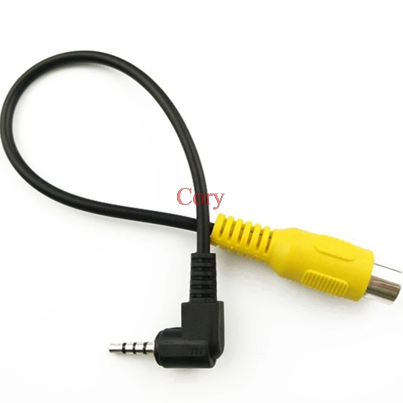 1Pc RCA lotus head (female) to GPS navigation 2.5mm interface av-in (male) for reversing camera CZYC